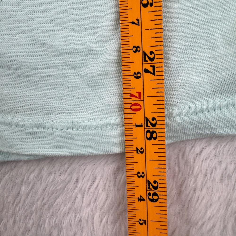 Vineyard Vines Hoodie Womens Large Mint Green Long Sleeve Slub Cotton Whale Logo - Picture 7 of 12